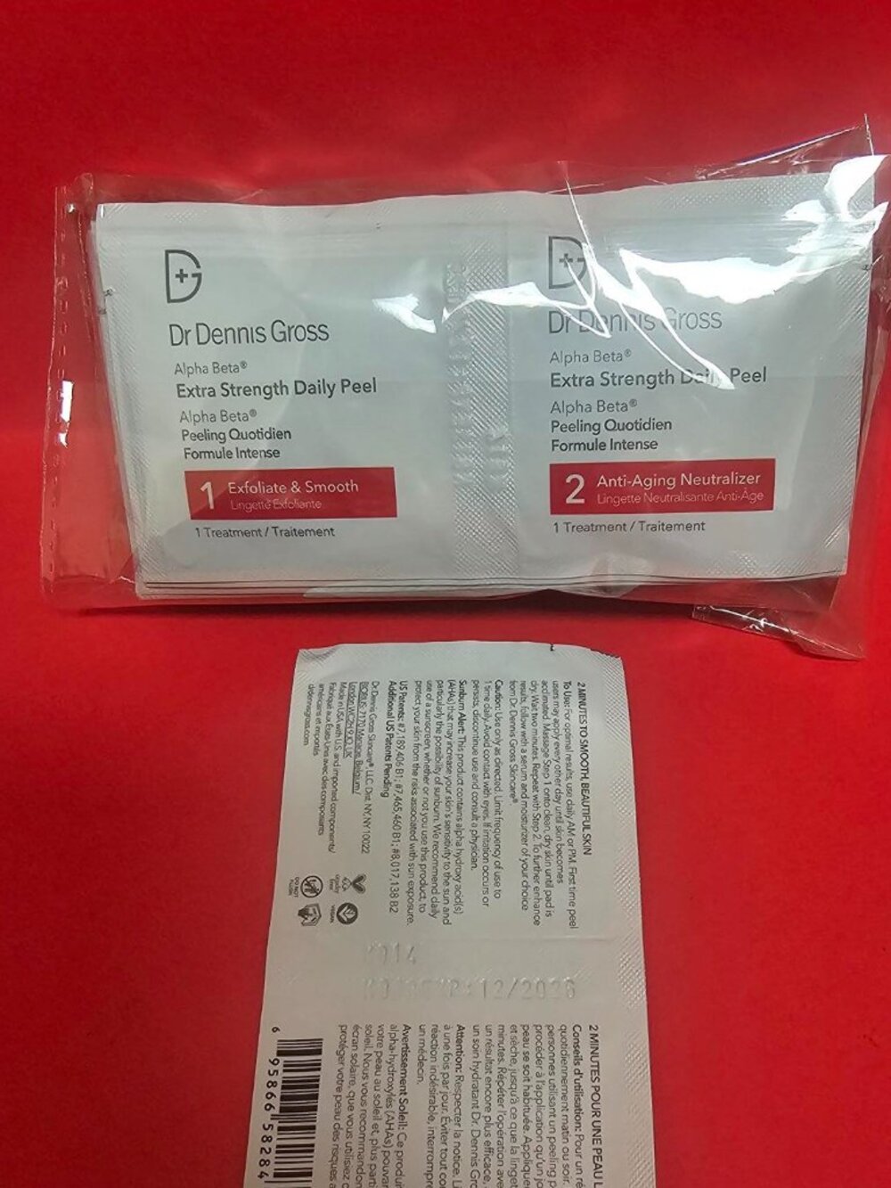 Dr Dennis Gross Extra Strength Peel Pads set of 20 pcs exp 12/26